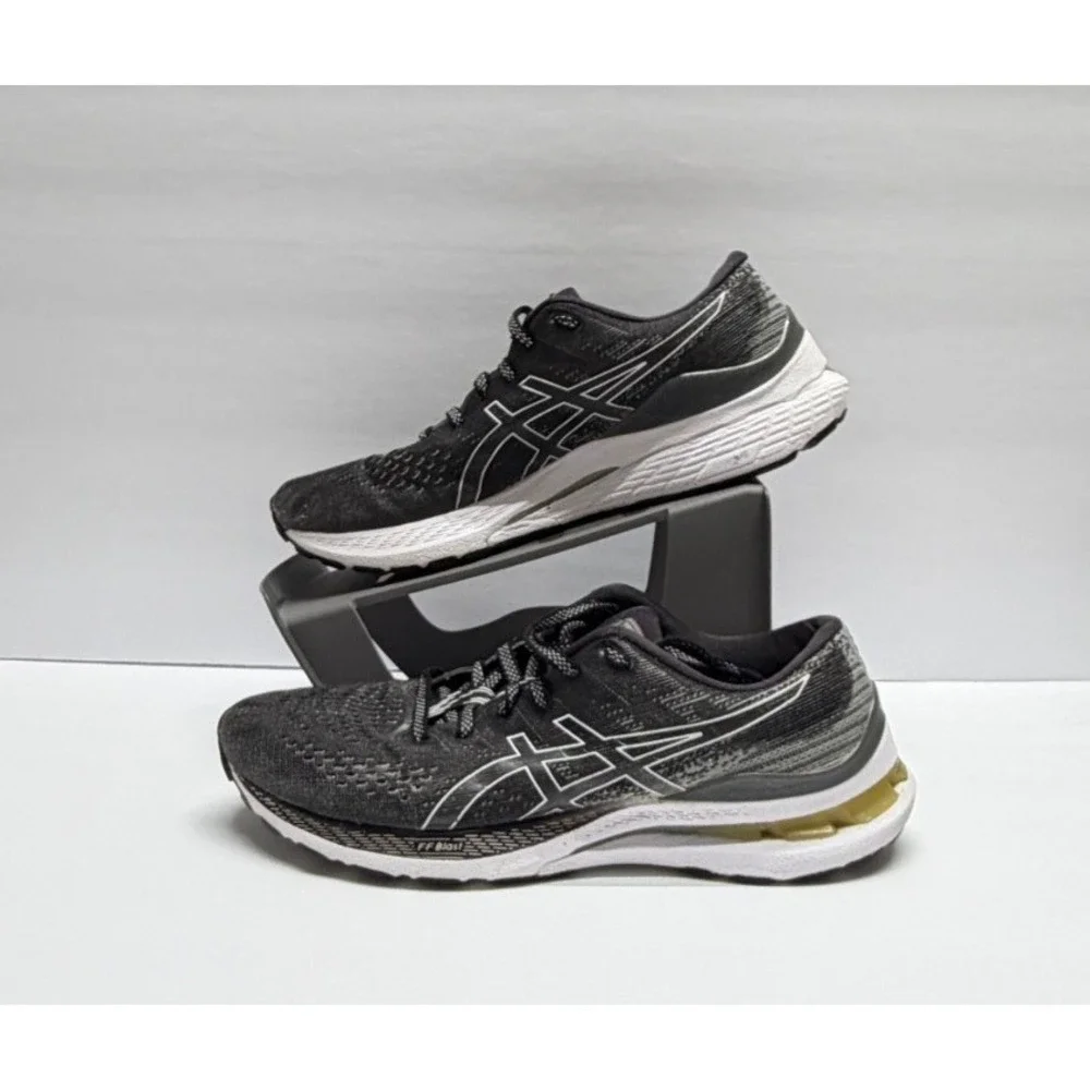Asics Gel-Kayano 28 Mens Running Shoes Black White 1012B047 Size 9
